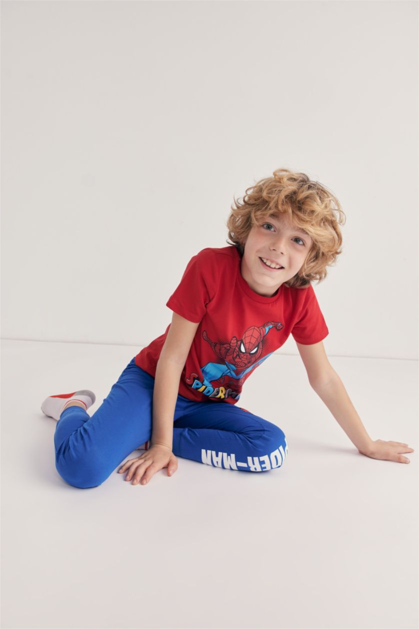 BOYS & TEENS Red Boy Regular Fit Marvel Spiderman Licensed Pajamas