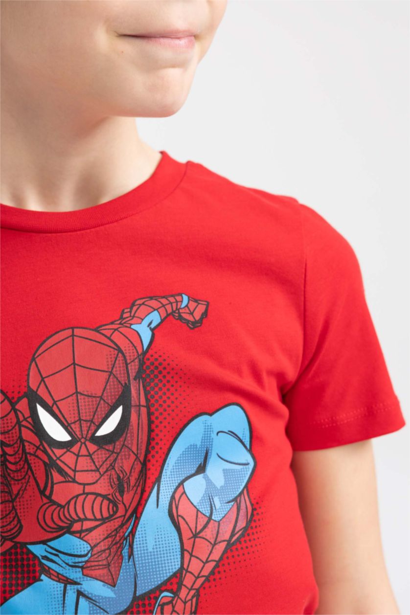 BOYS & TEENS Red Boy Regular Fit Marvel Spiderman Licensed Pajamas
