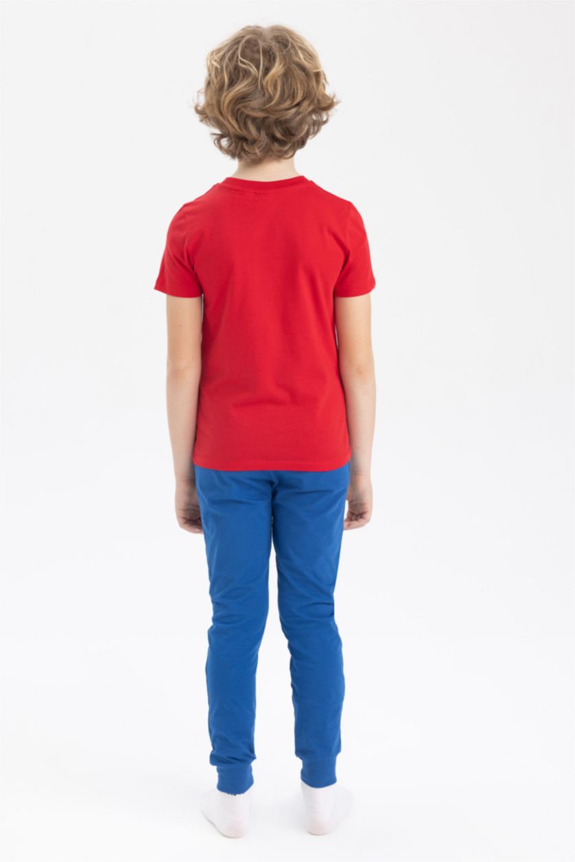 BOYS & TEENS Red Boy Regular Fit Marvel Spiderman Licensed Pajamas