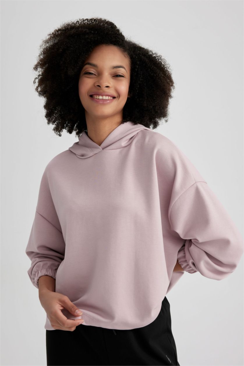 نساء وردي Oversize Fit Sweatshirt