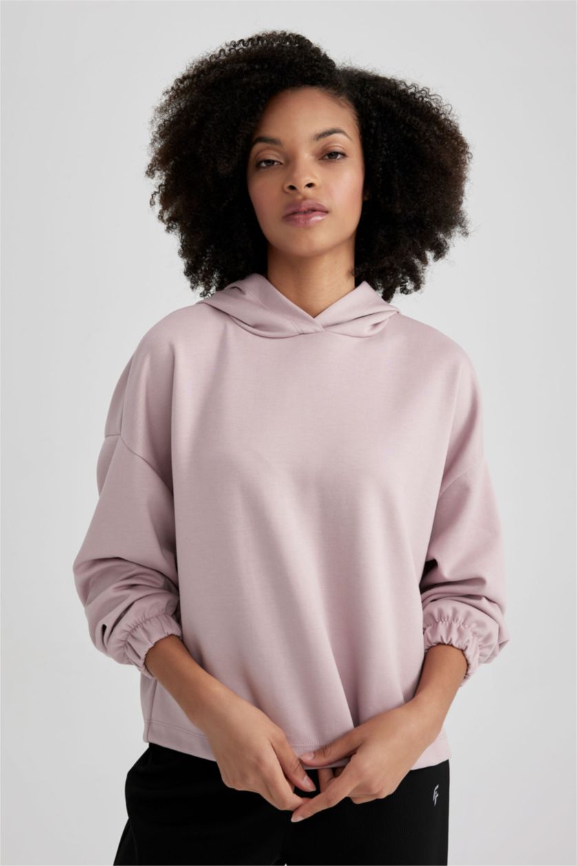 نساء وردي Oversize Fit Sweatshirt