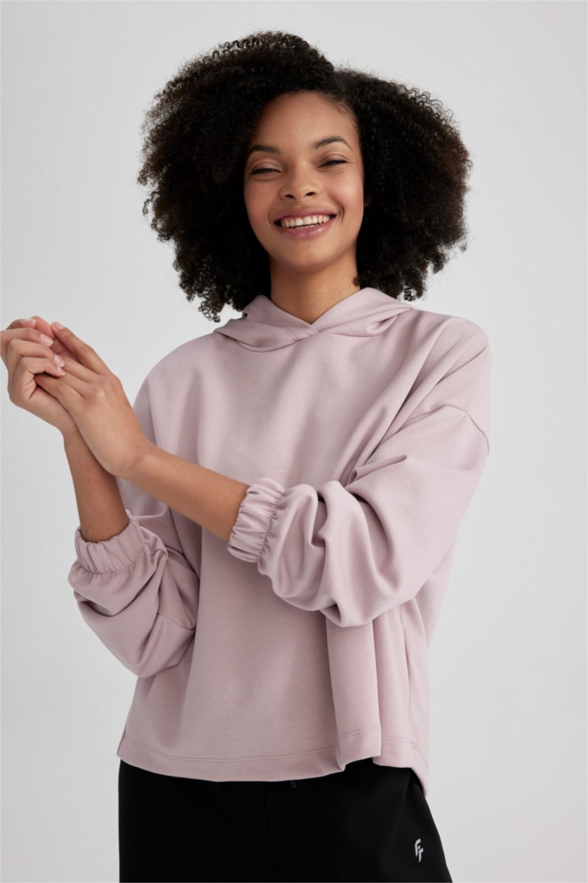 نساء وردي Oversize Fit Sweatshirt
