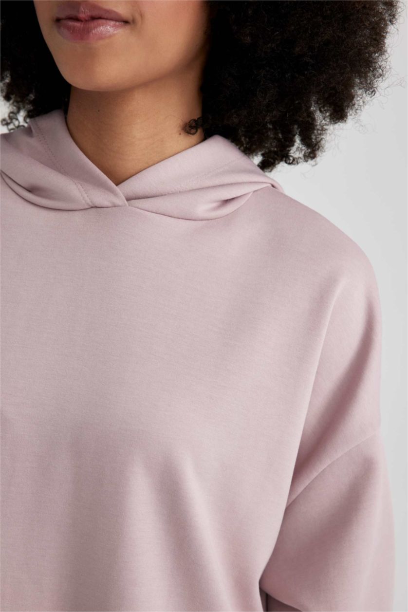 نساء وردي Oversize Fit Sweatshirt