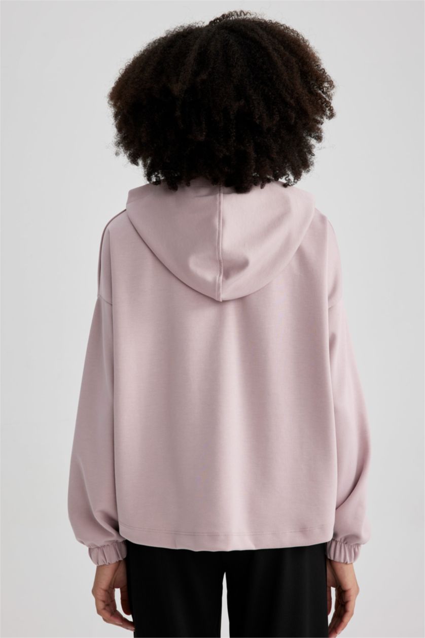 نساء وردي Oversize Fit Sweatshirt