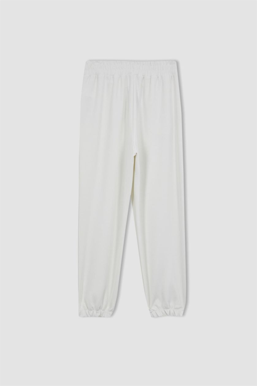 WOMAN Ecru DeFactoFit Oversize Fit Double Pocket Jogger Sweatpants