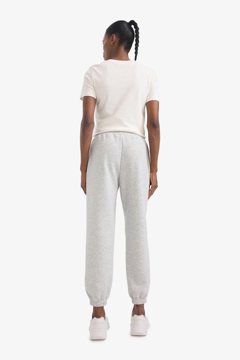 FEMME Gris Pantalon Jogging de sport à poches en tissu scuba Coupe standard de DeFactoFit