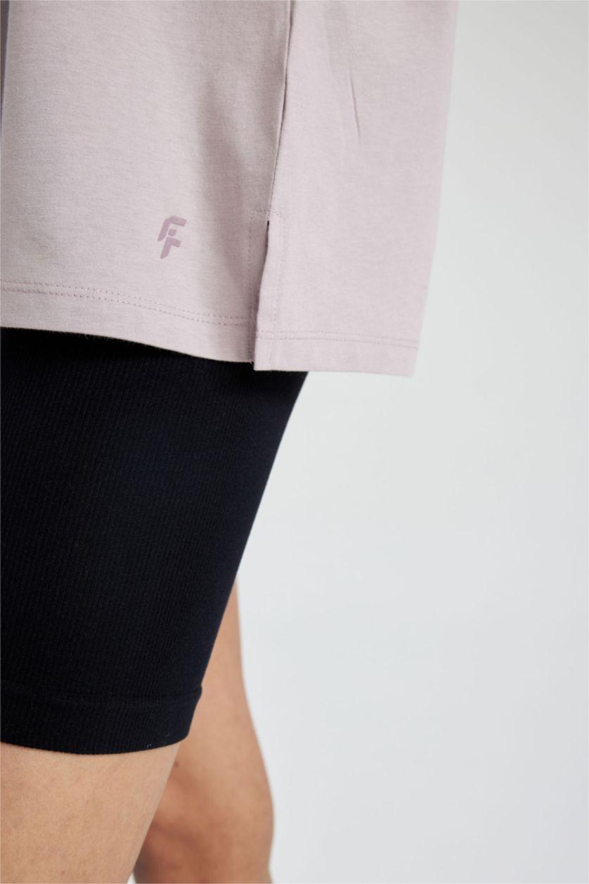 WOMAN Light Lilac Comfort Fit Crew Neck Slogan Short Sleeve T-Shirt