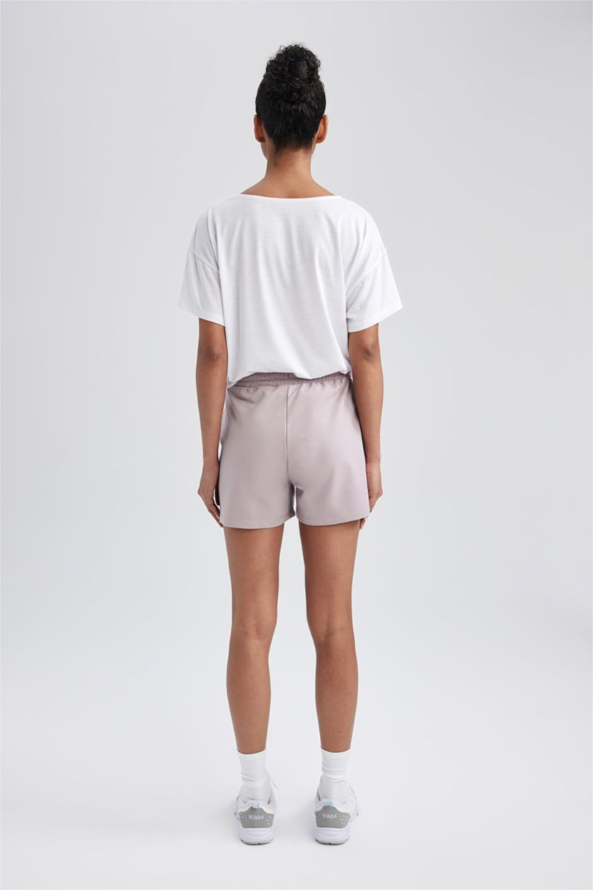 FEMME Bordeaux Short De Sport Coupe Standard de Defacto Fit