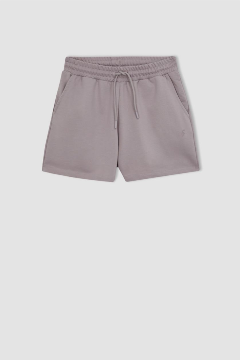 FEMME Bordeaux Short De Sport Coupe Standard de Defacto Fit