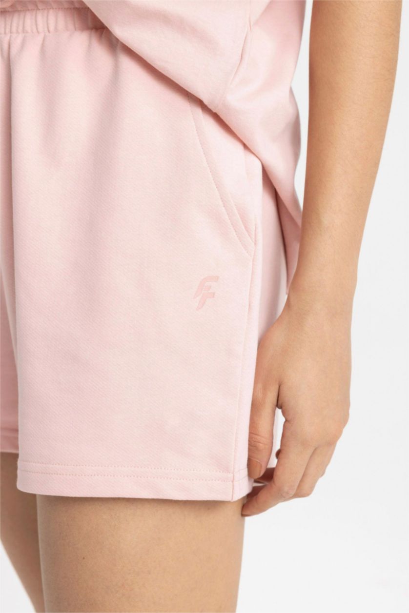 حريمي زهري شورت قصير قصة عادية من DeFactoFit