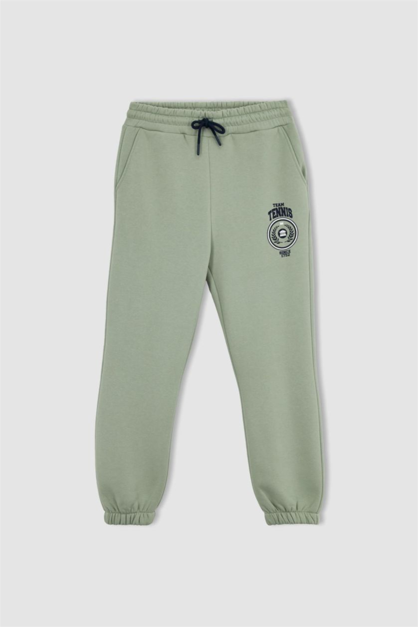 حريمي نعناع بنطلون بقصة عادية من قماش سميك