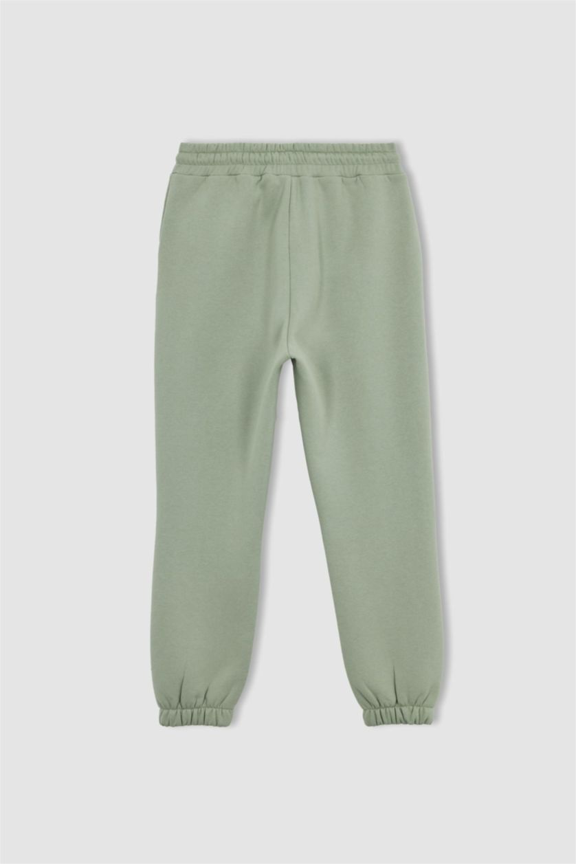 حريمي نعناع بنطلون بقصة عادية من قماش سميك