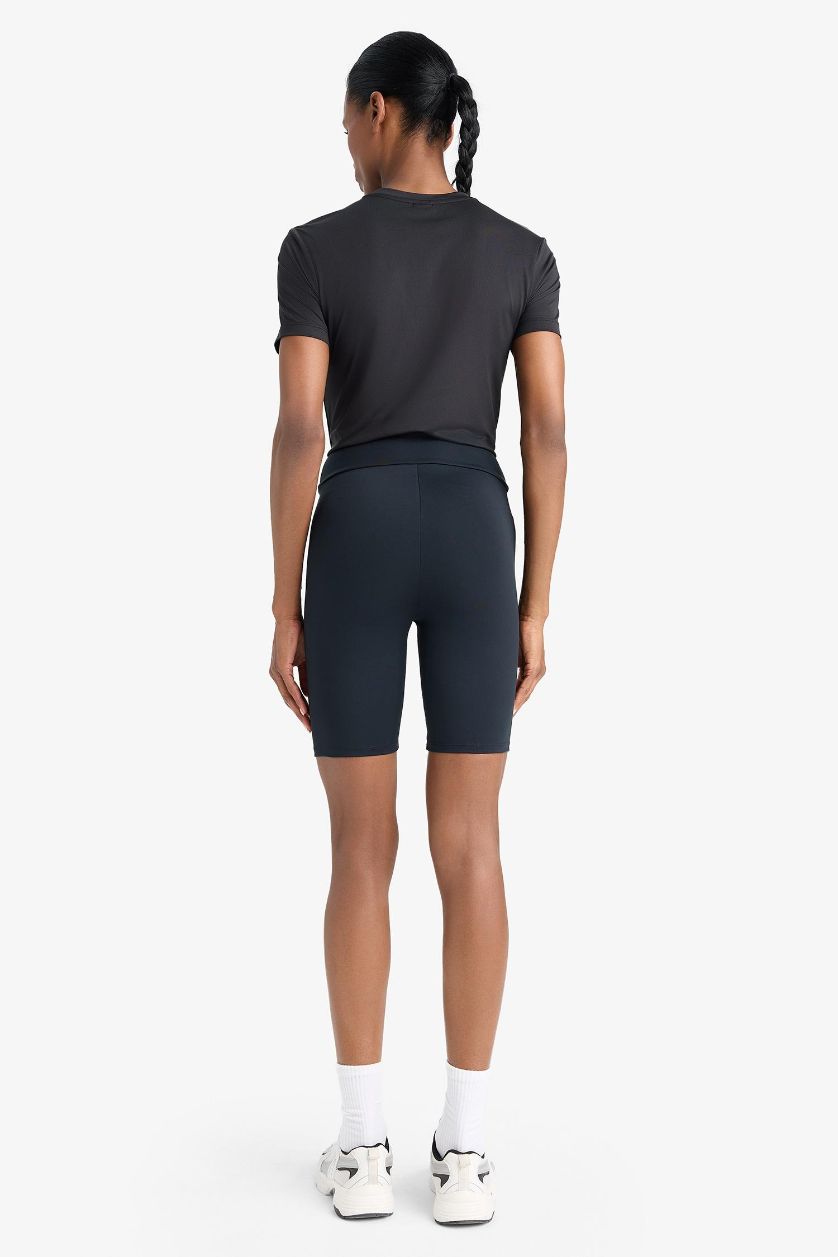 Женщины Черный Спортивные леггинсы для женщин с высокой талией, DeFactoFit