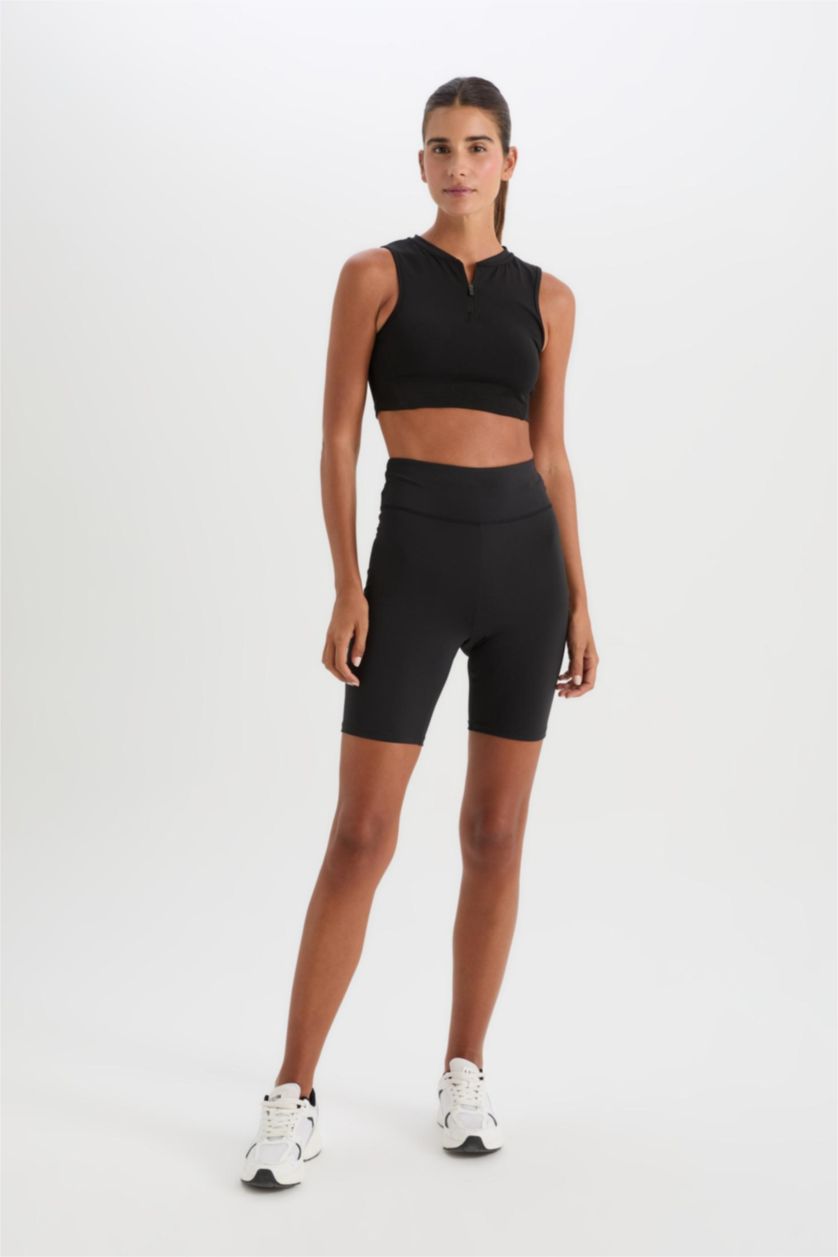 FEMME Noir DeFactoFit Biker Waist-hugging Sports Leggings