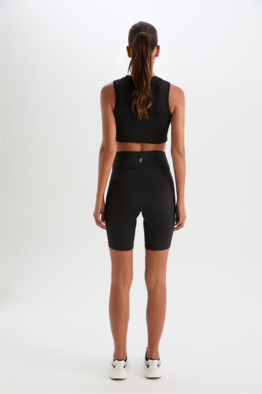 FEMME Noir DeFactoFit Biker Waist-hugging Sports Leggings