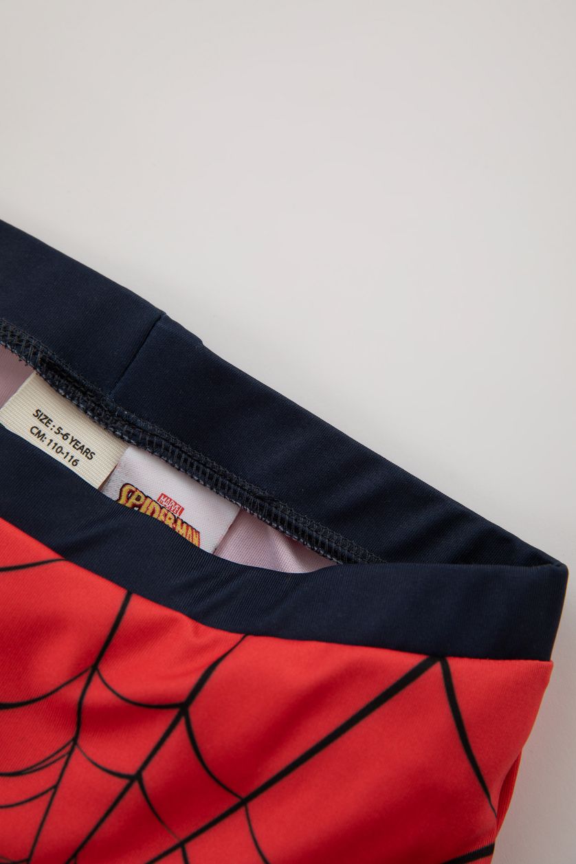 Erkek Bebek Açık Kırmızı Marvel Spiderman Deniz Şortu Erkek Bebek