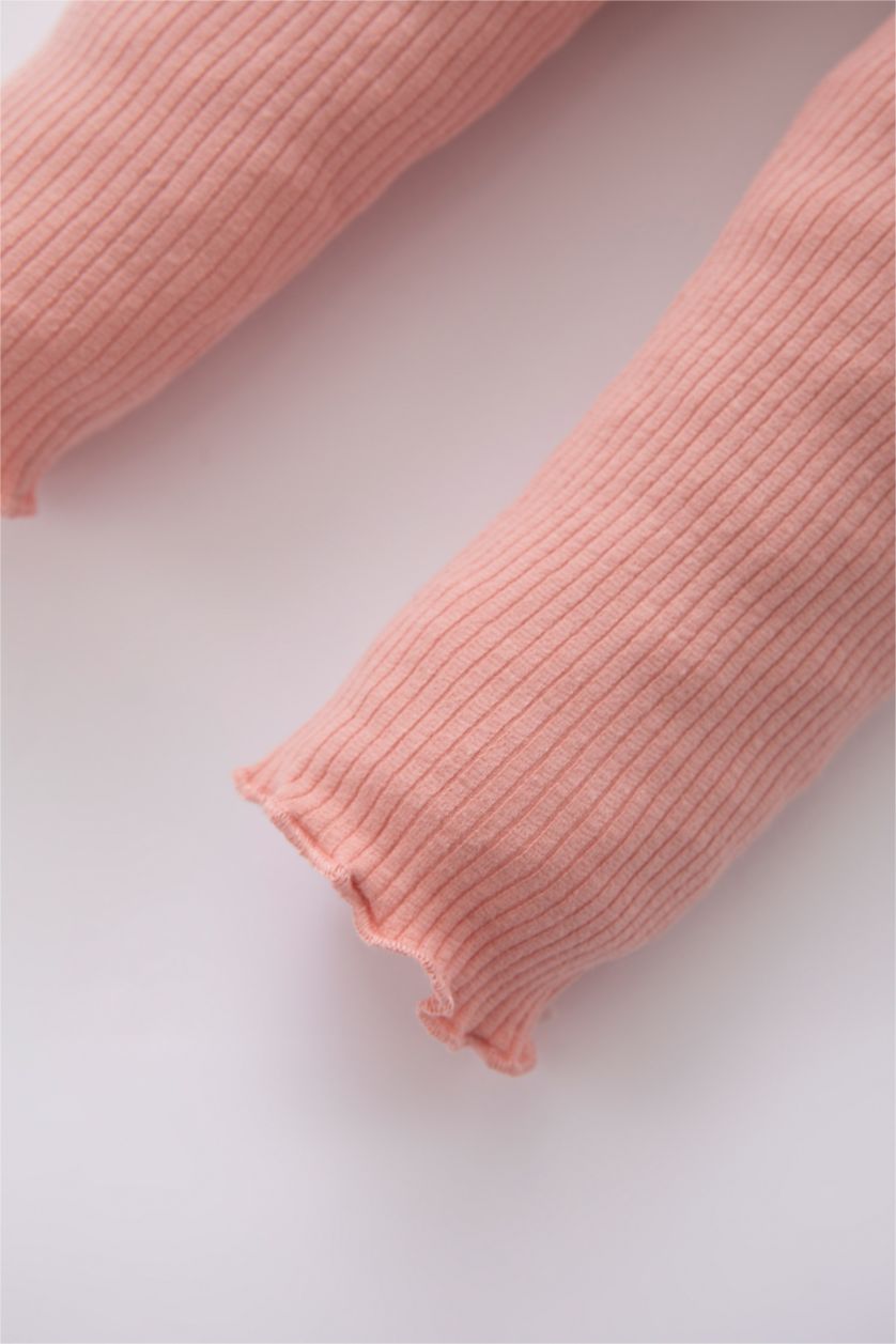 BABY GIRL LT. Pink Medium Baby Girl Regular Fit Leggings