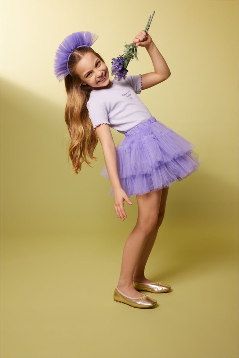 GIRLS & TEENS Lilac Girl Tulle Skirt
