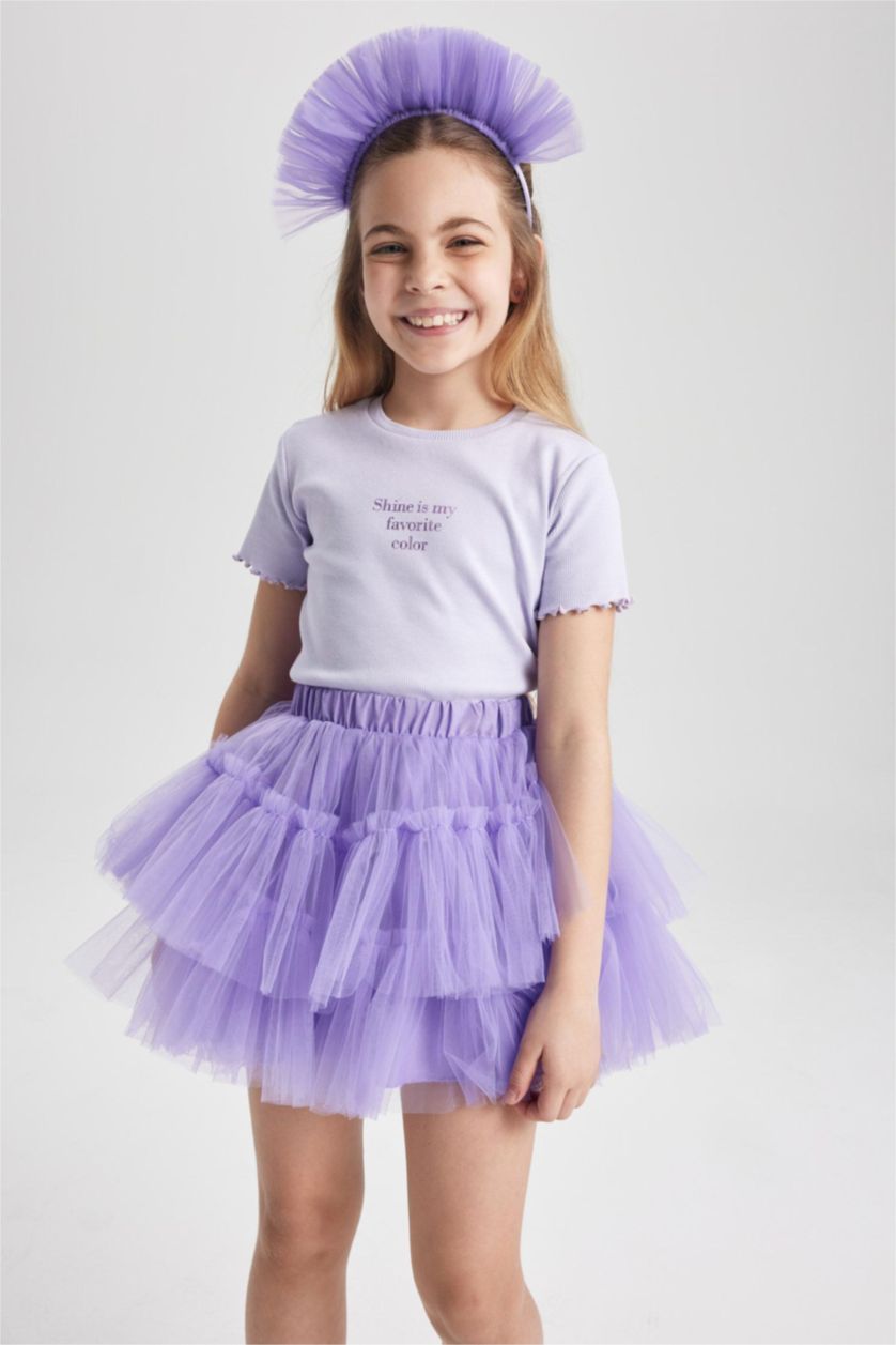 GIRLS & TEENS Lilac Girl Tulle Skirt