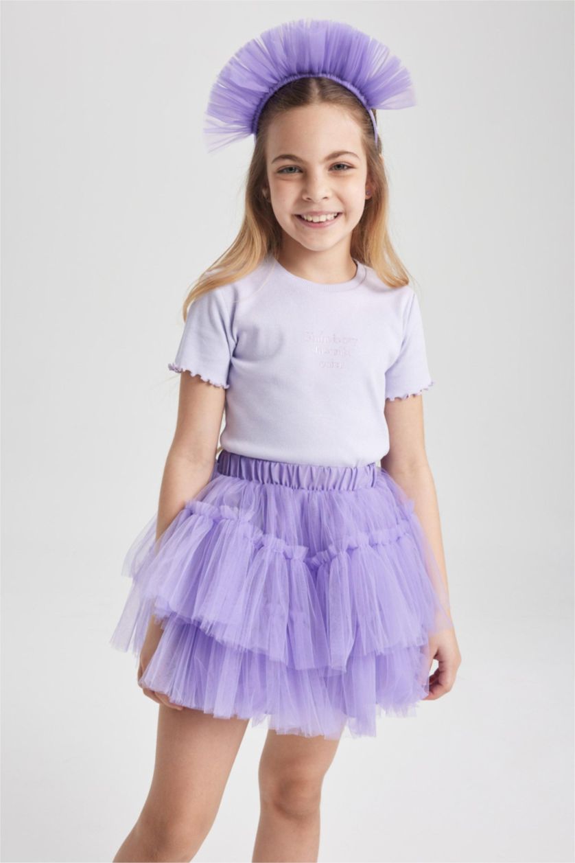 GIRLS & TEENS Lilac Girl Tulle Skirt
