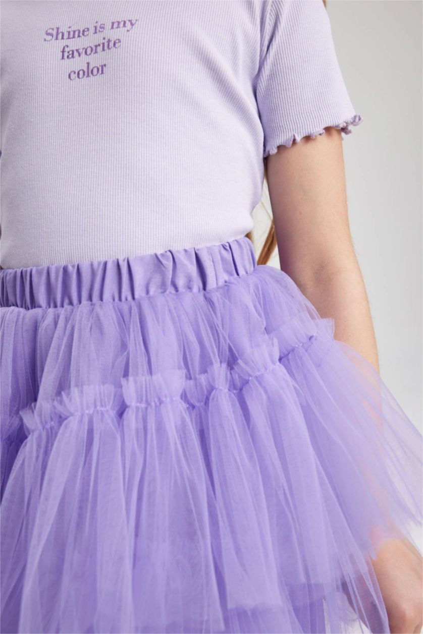 GIRLS & TEENS Lilac Girl Tulle Skirt