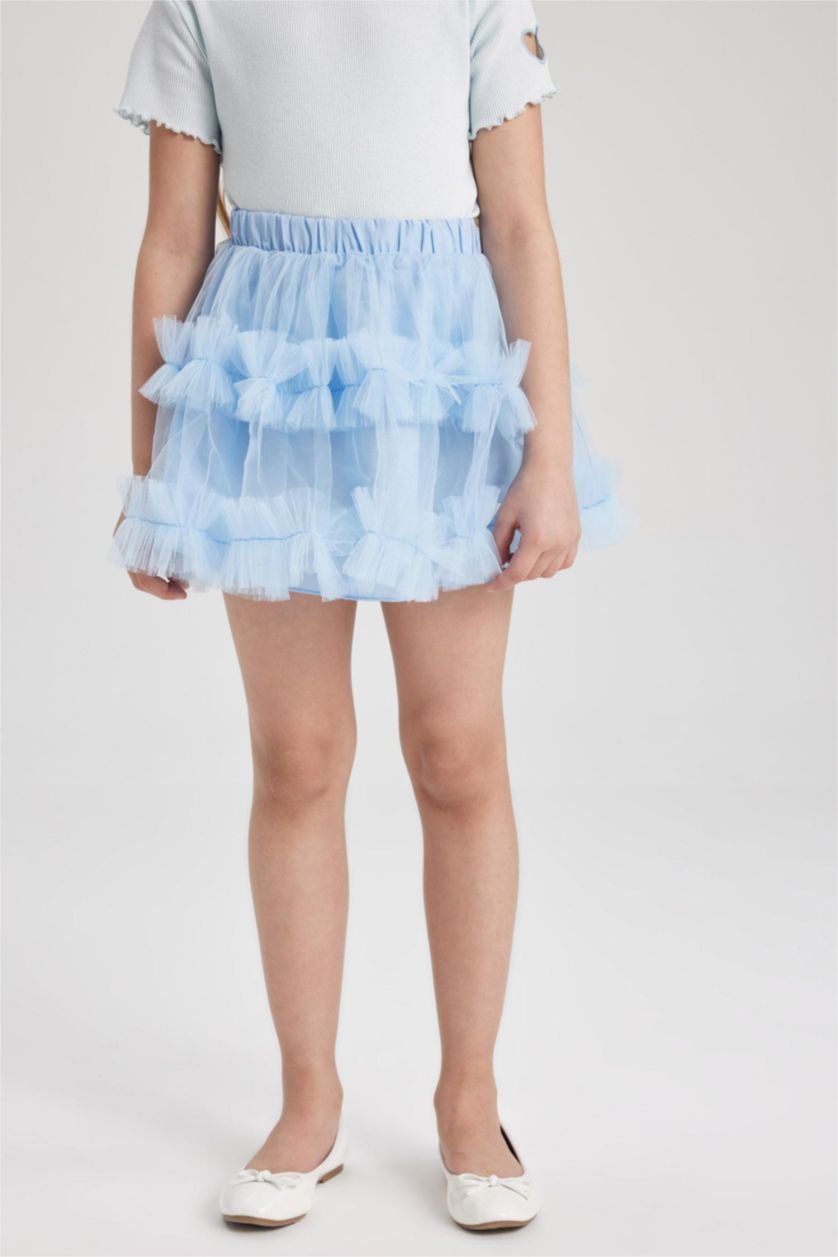 GIRLS & TEENS Blue Girl Tutu Skirt Crown 2 Piece Set