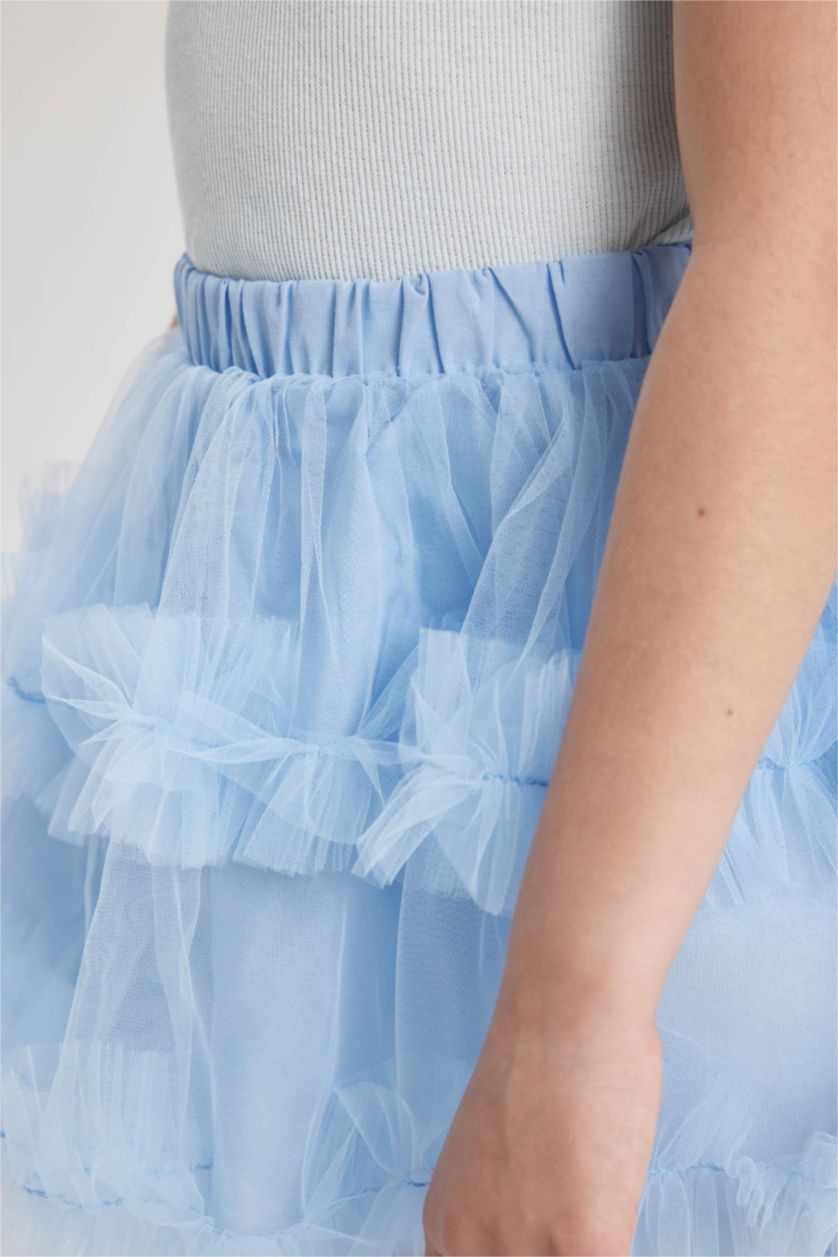 GIRLS & TEENS Blue Girl Tutu Skirt Crown 2 Piece Set