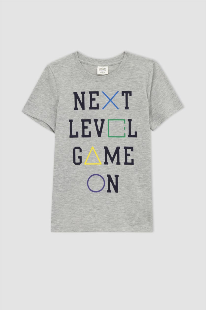 BOYS & TEENS Grey Melange Boy Regular Fit Pajamas