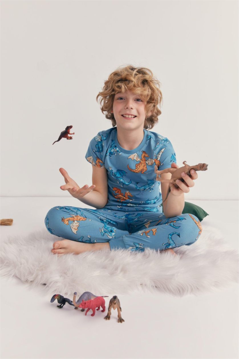 BOYS & TEENS Blue Boy Regular Fit Pajamas