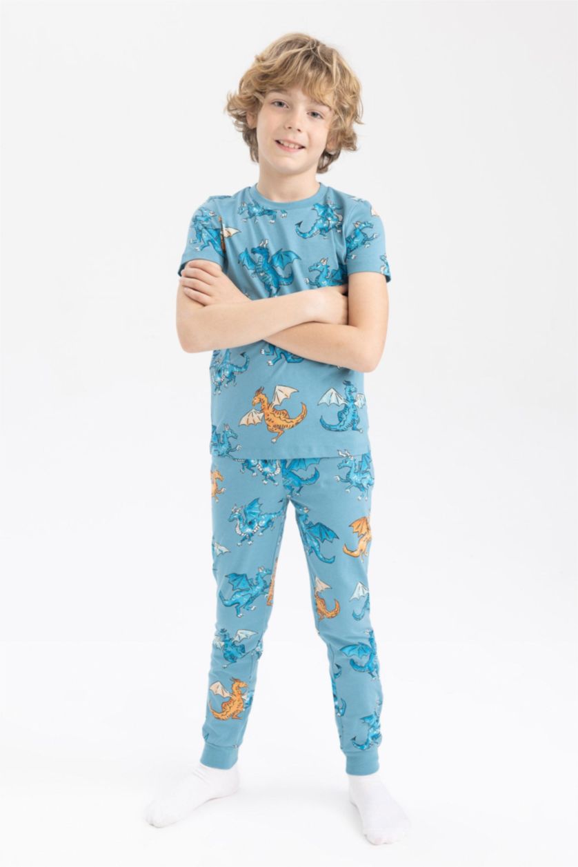BOYS & TEENS Blue Boy Regular Fit Pajamas