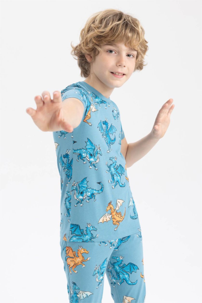BOYS & TEENS Blue Boy Regular Fit Pajamas
