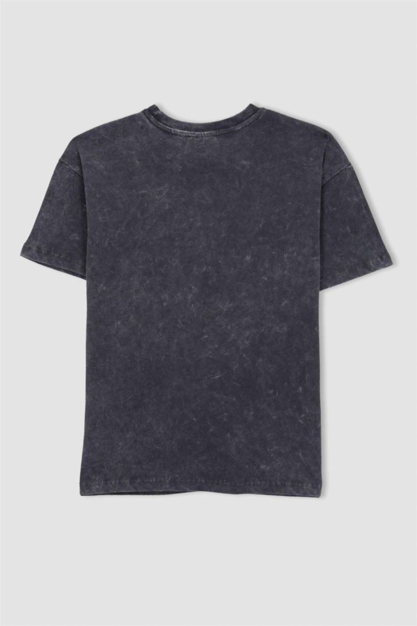 GIRLS & TEENS Anthracite Girl Snoopy Licensed Oversize Fit Short Sleeve T-Shirt