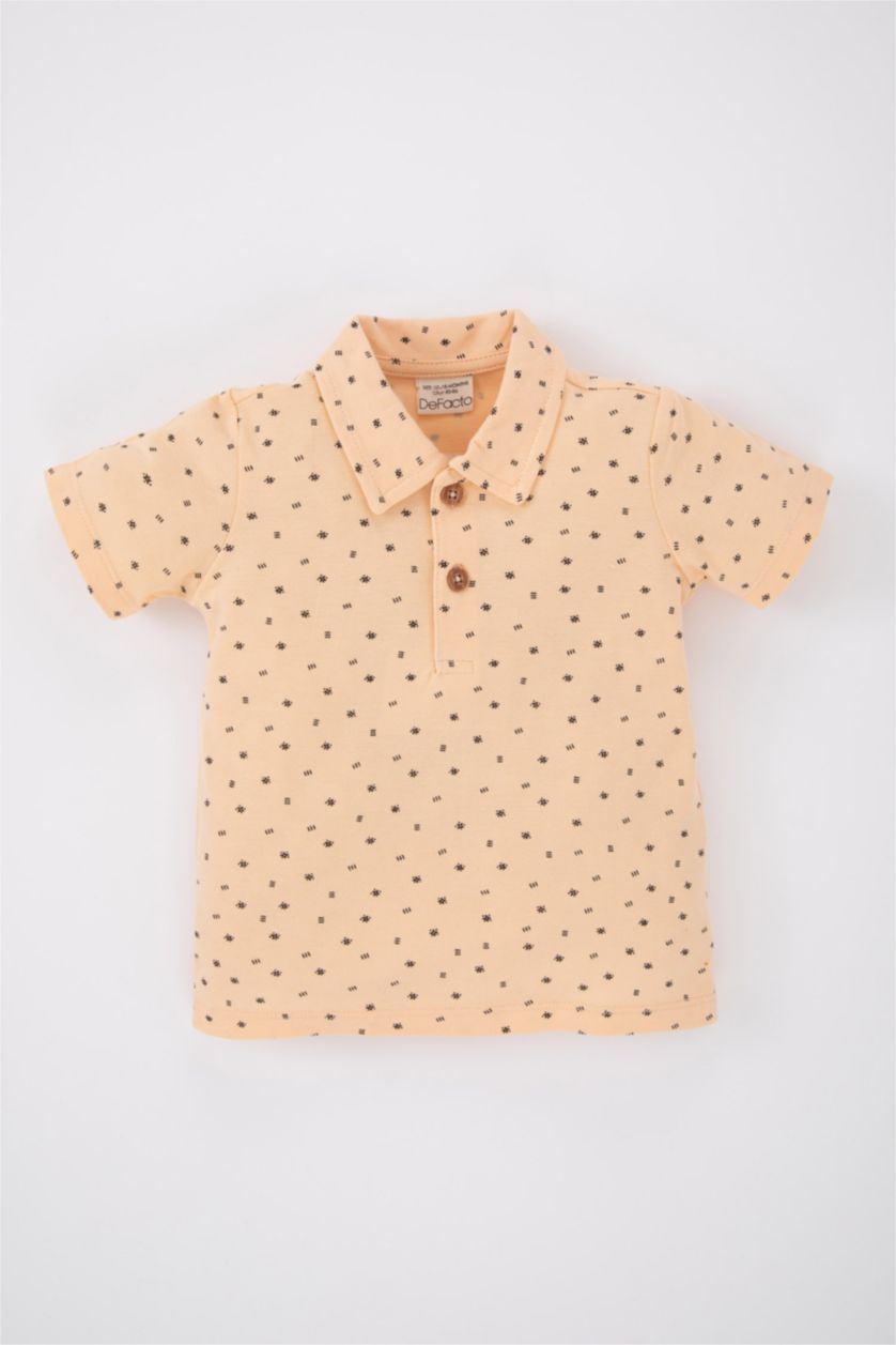 طفل صغير سيموني فاتح تي شيرت نص كم اولادي مطبوع قصة عادية