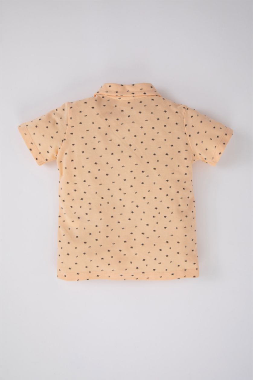 طفل صغير سيموني فاتح تي شيرت نص كم اولادي مطبوع قصة عادية