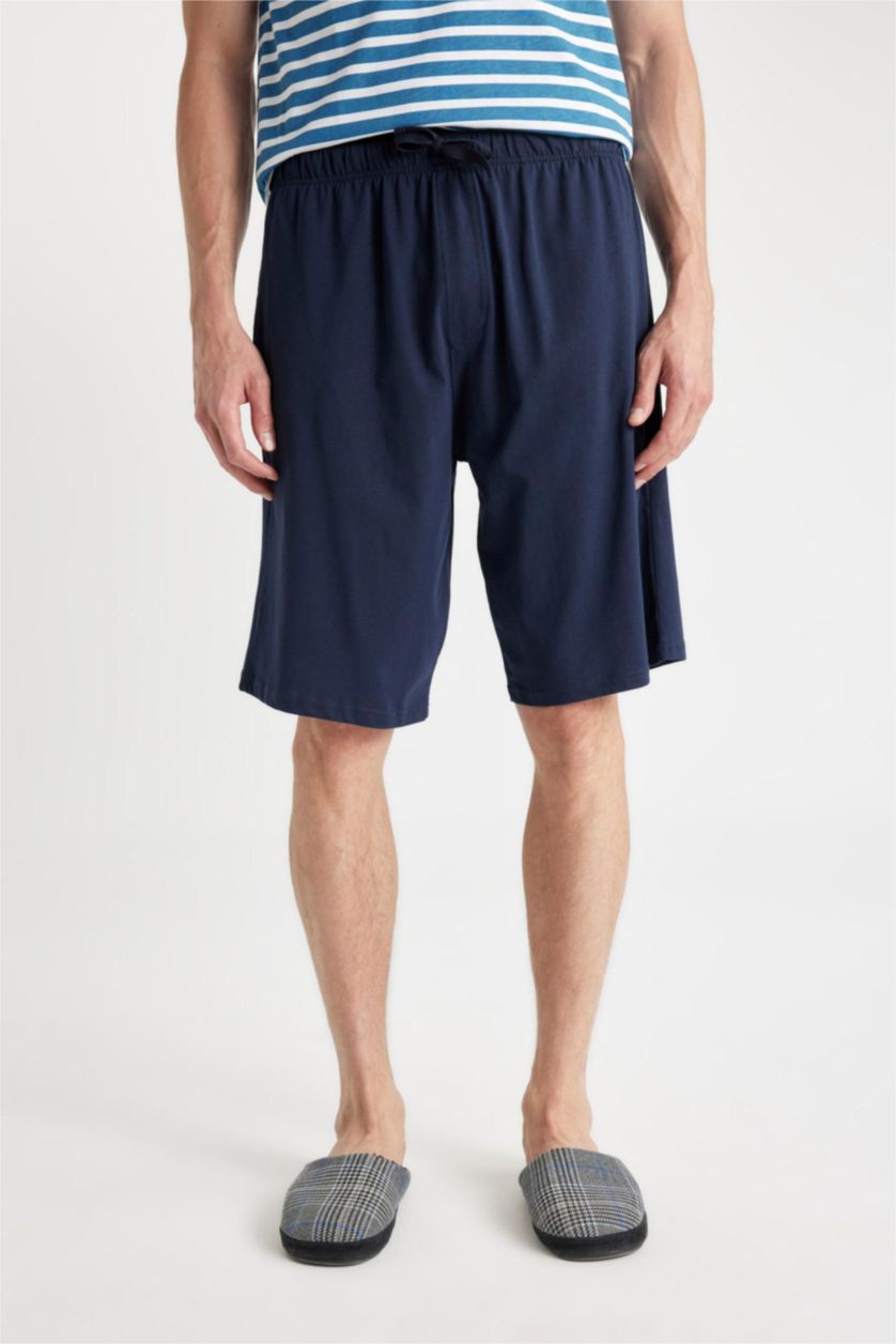 MAN NAVY Regular Fit Pocketed Shorts Pajama Bottoms