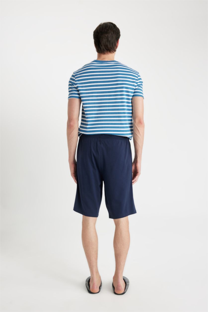 MAN NAVY Regular Fit Pocketed Shorts Pajama Bottoms