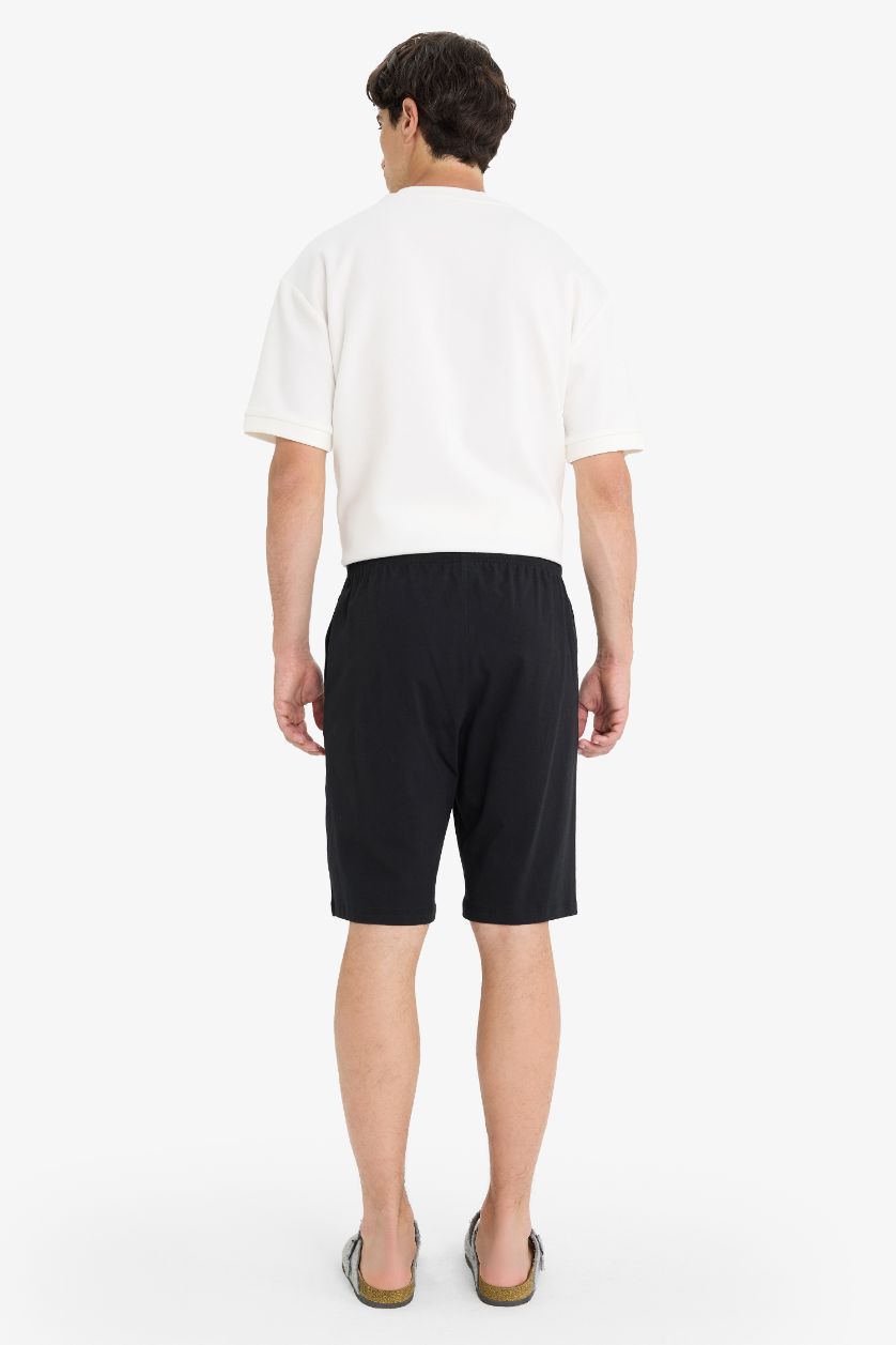 رجال أسود بنطلون بجامة قصة عادية