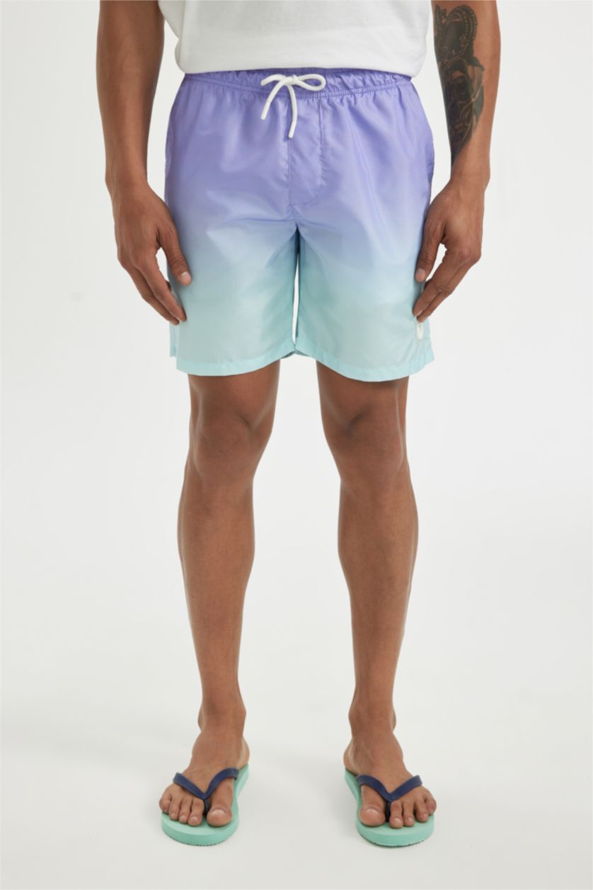 HOMME Violet Short De Bain Tissé Coupe Régulière