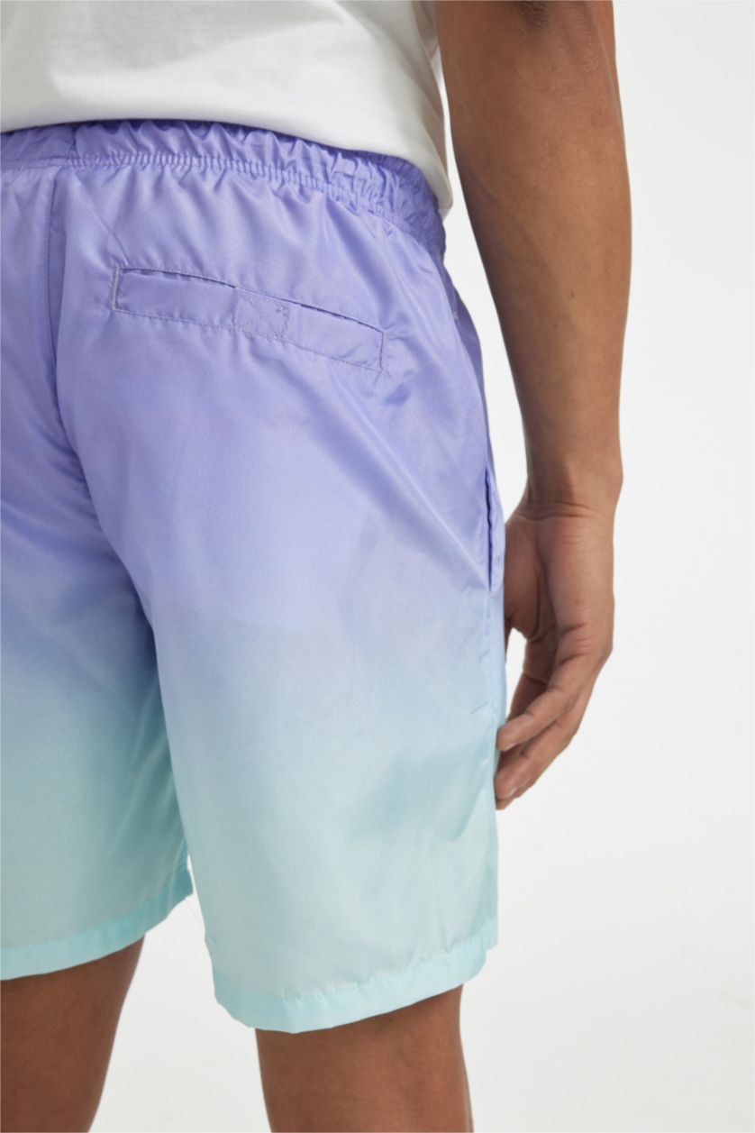 رجال أرجواني داكن شورت بحر قصة عادية ببطانة شبكية