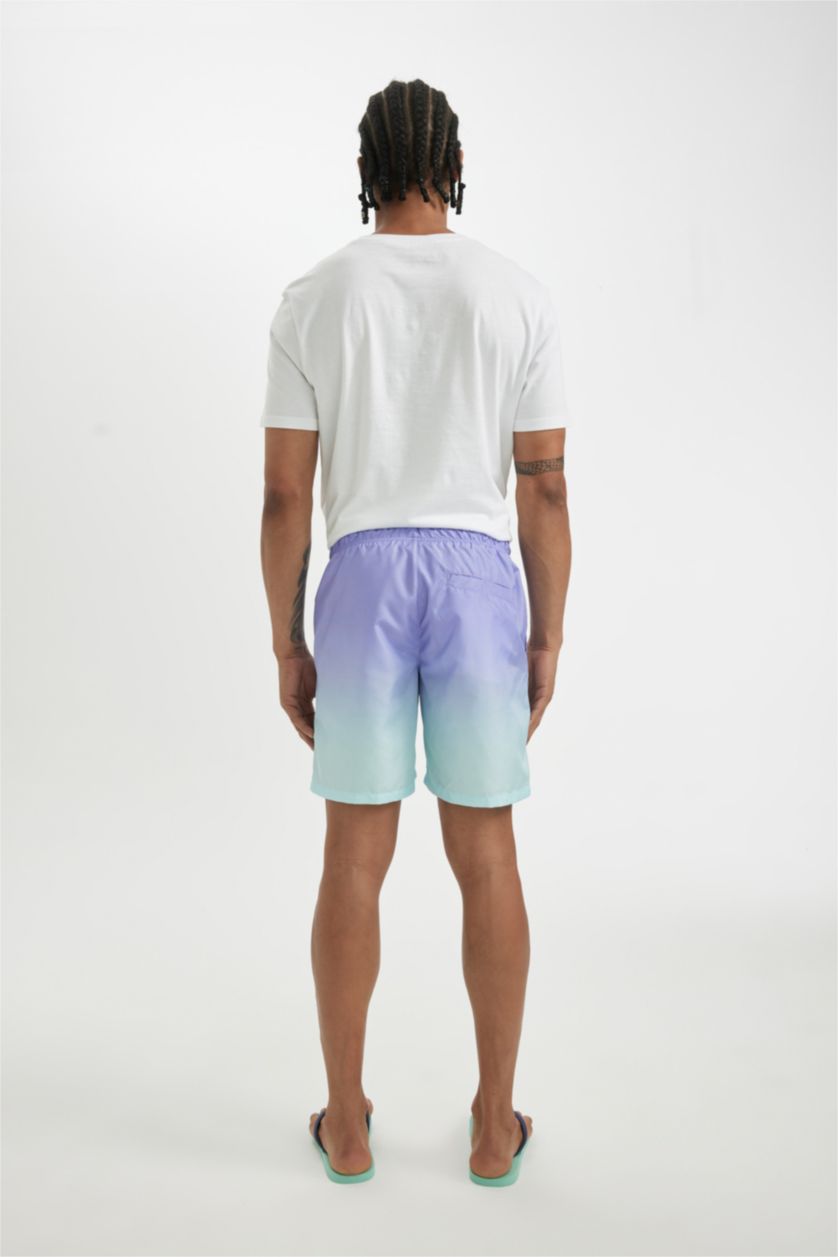 رجال أرجواني داكن شورت بحر قصة عادية ببطانة شبكية