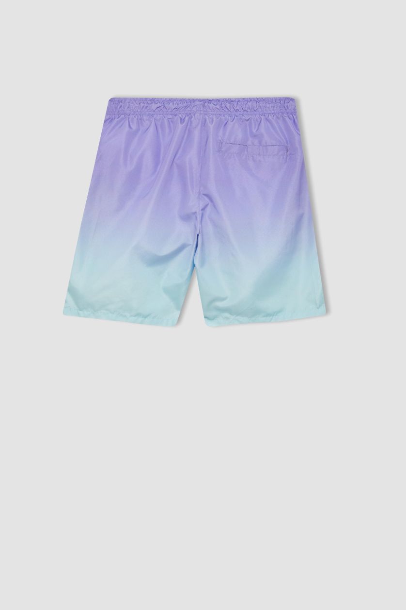 رجال أرجواني داكن شورت بحر قصة عادية ببطانة شبكية