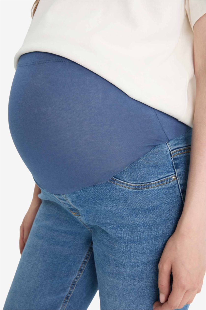 حريمي نيلي بنطلون حمل جينز بوي فريند