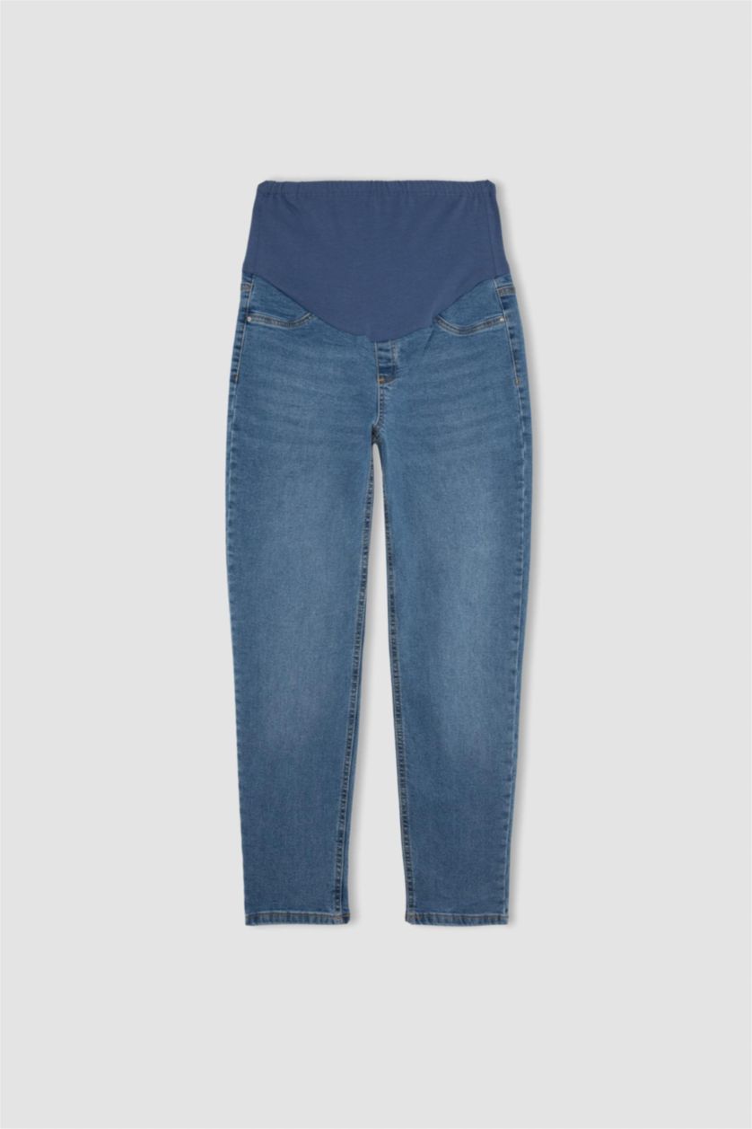 حريمي نيلي بنطلون حمل جينز بوي فريند