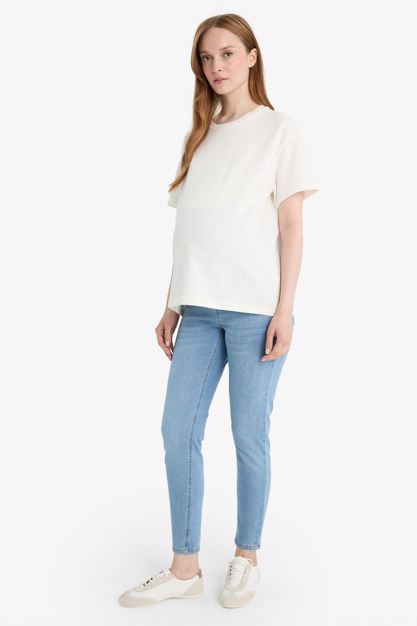 WOMAN Indigo Skinny Fit Regular Hem Maternity Pants