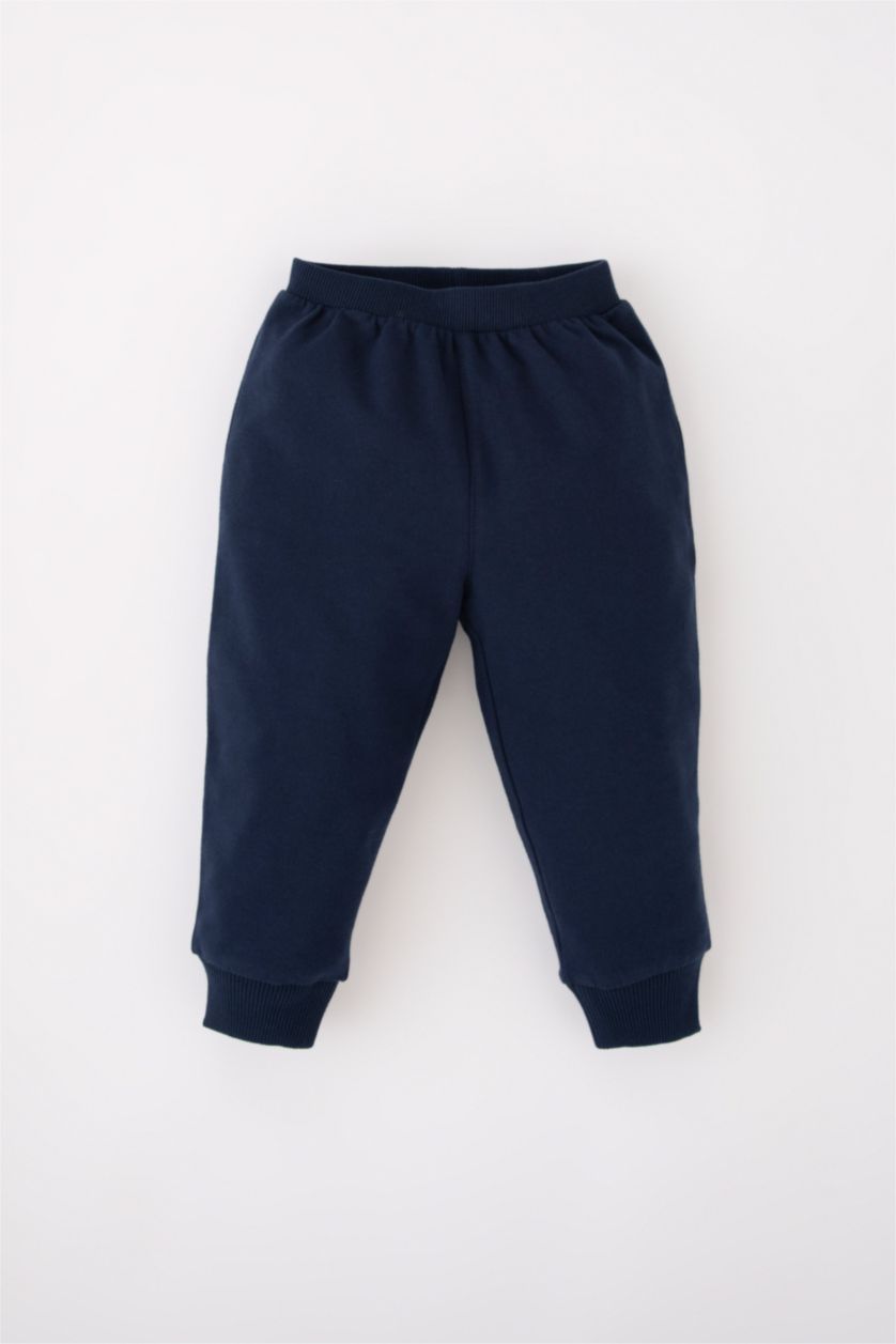 BABY BOY NAVY 2 piece Regular Fit Crew Neck Set