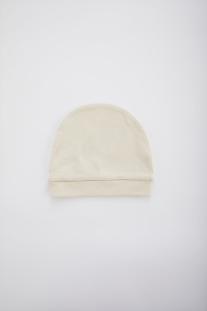 BÉBÉ GARÇON Beige Clair Lot De 2 Bonnets Bio À Cordon Pour Bébé Garçon