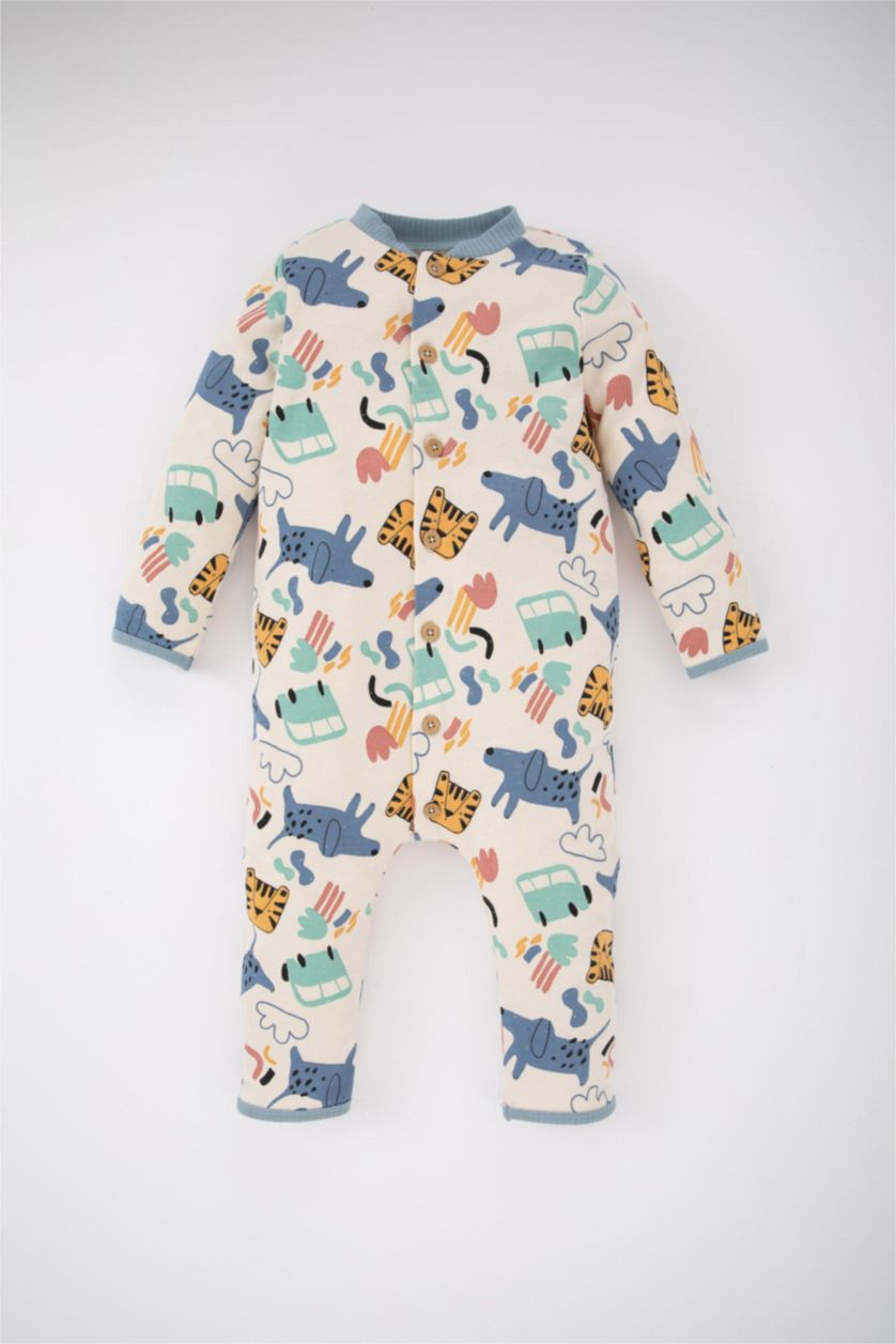 مولود ذكر حجري فاتح سالوبيت ولادي حديثي الولادة قطن عضوي بأزرار