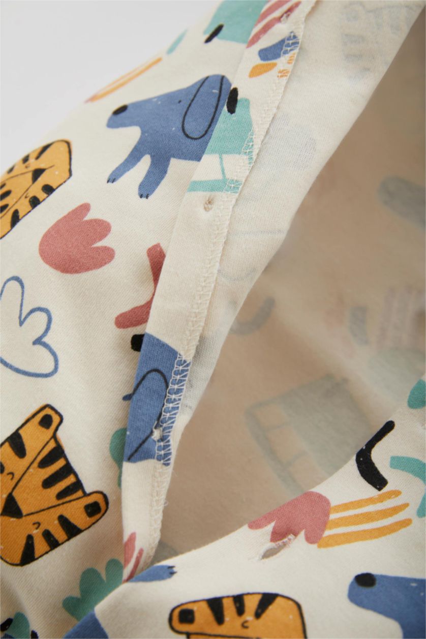 مولود ذكر حجري فاتح سالوبيت ولادي حديثي الولادة قطن عضوي بأزرار