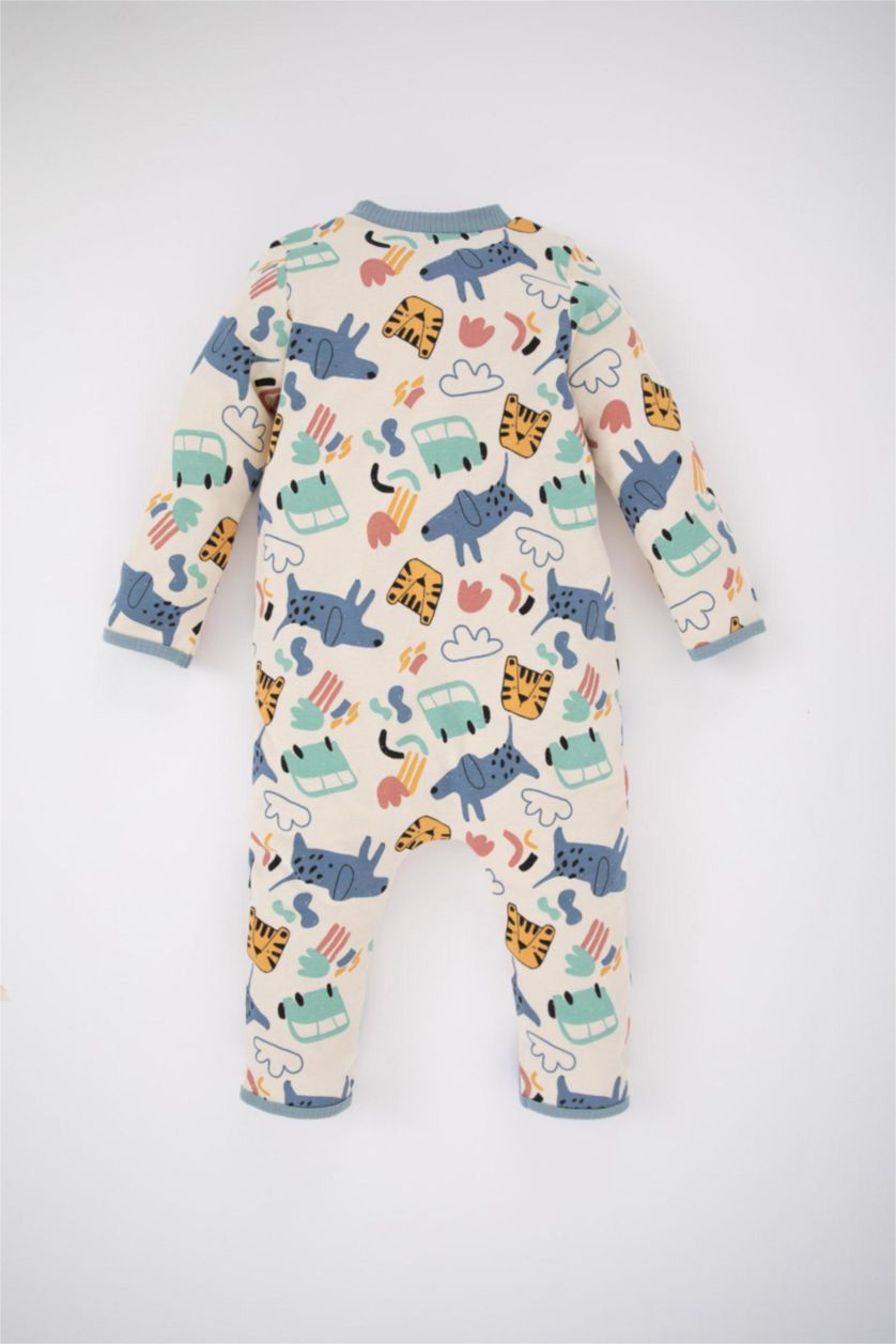 مولود ذكر حجري فاتح سالوبيت ولادي حديثي الولادة قطن عضوي بأزرار