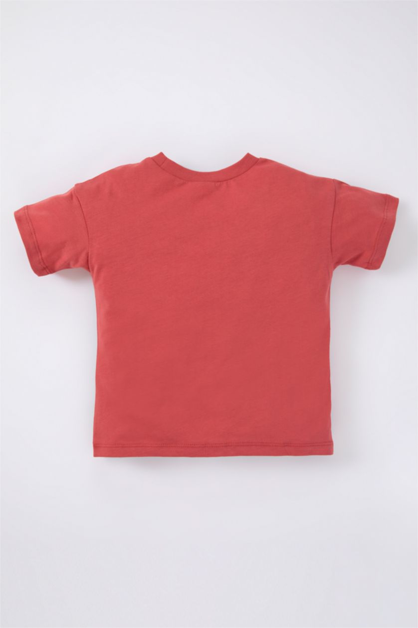 BABY BOY Tile Baby Boy Animal Pattern Short Sleeve T-Shirt